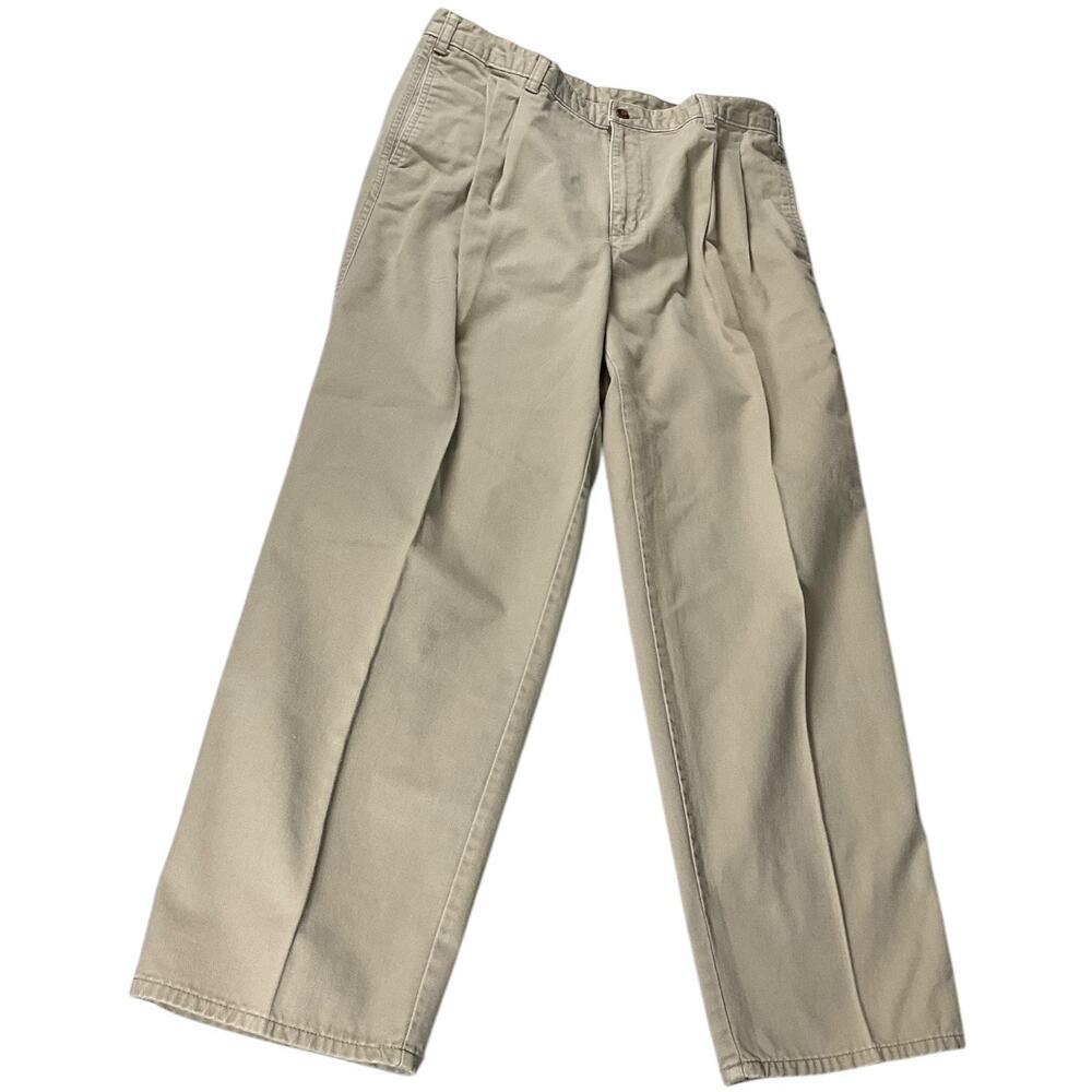 90's Dockers Levi's Classic Fit Two Pleat Chino Pants Men's 100% Cotton SZ 36X30